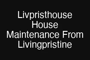 Livpristhouse House Maintenance From Livingpristine